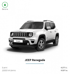 JEEP.RENEGADE.Benzina.UnipolRental.UnipolSai.Unipoint.Noleggio.lungo.termine.Automiete.Langzeitmiete.Prezzo.09.2021