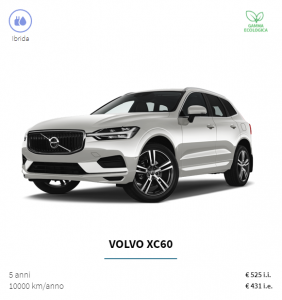 VOLVO.XC60.UnipolRental.UnipolSai.Unipoint.Noleggio.lungo.termine.Automiete.Langzeitmiete.Prezzo.09.2021
